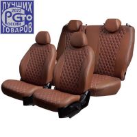 Чехлы Премиум Экокожа Байрон Ромб на Hyundai Getz 2002-2011 г.в. Чехлы Премиум Экокожа Байрон Ромб на Hyundai Getz 2002-2011 г.в.