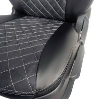 Чехлы Алькантара на Hyundai Getz 2002-2011 г.в. Чехлы Алькантара на Hyundai Getz 2002-2011 г.в.