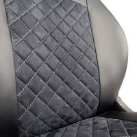 Чехлы Алькантара на Hyundai Getz 2002-2011 г.в. Чехлы Алькантара на Hyundai Getz 2002-2011 г.в.