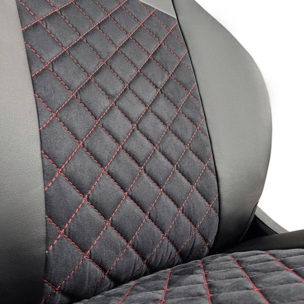 Чехлы Алькантара на Hyundai Getz 2002-2011 г.в. Чехлы Алькантара на Hyundai Getz 2002-2011 г.в.