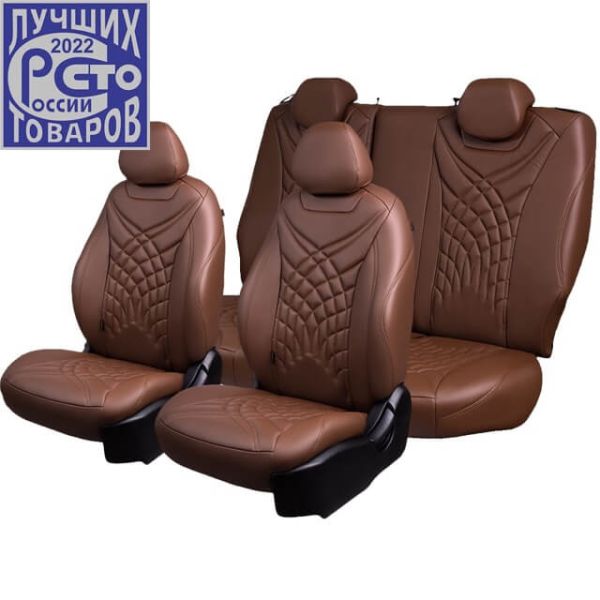 Чехлы Премиум Экокожа Байрон Президент|Жук на Hyundai Getz 2002-2011 г.в.